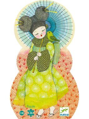 Brand New Djeco 36 Pieces Jigsaw Puzzle Kokeishi- Silhouette  Puzzle 4+